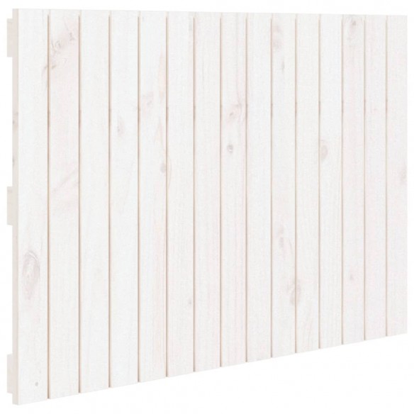 Tête de lit murale Blanc 95,5x3x60 cm Bois massif de pin