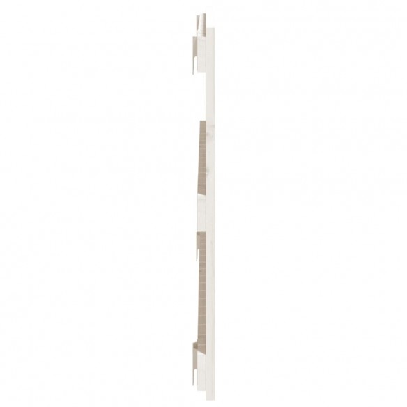 Tête de lit murale Blanc 95,5x3x60 cm Bois massif de pin