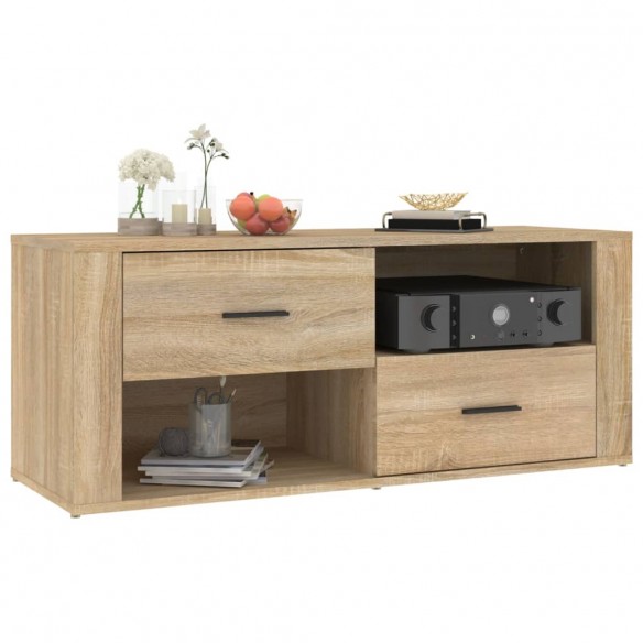 Meuble TV Chêne sonoma 100x35x40 cm Bois d'ingénierie