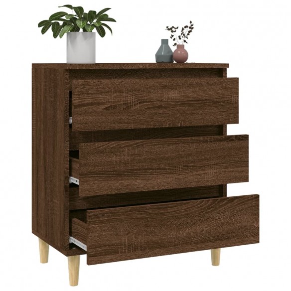 Buffet Chêne marron 60x35x70 cm Bois d'ingénierie