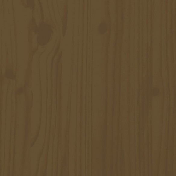 Lit de palette marron miel 150x200 cm bois de pin massif