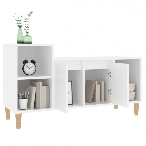 Meuble TV Blanc 100x35x55 cm Bois d'ingénierie