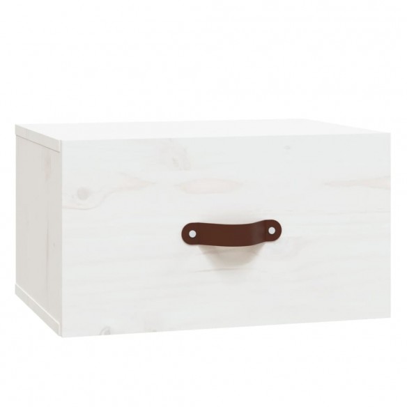 Table de chevet murale Blanc 40x29,5x22 cm