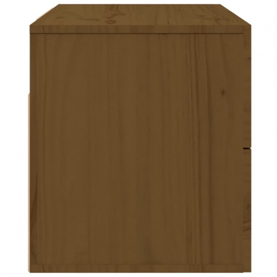 Tables de chevet murales 2 pcs Marron miel 50x36x40 cm