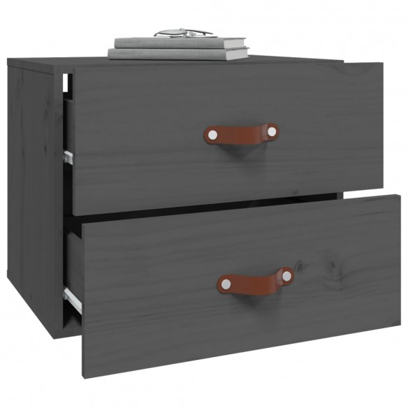 Tables de chevet murales 2 pcs Gris 50x36x40 cm
