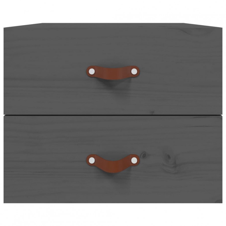 Tables de chevet murales 2 pcs Gris 50x36x40 cm