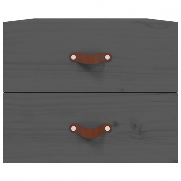 Tables de chevet murales 2 pcs Gris 50x36x40 cm