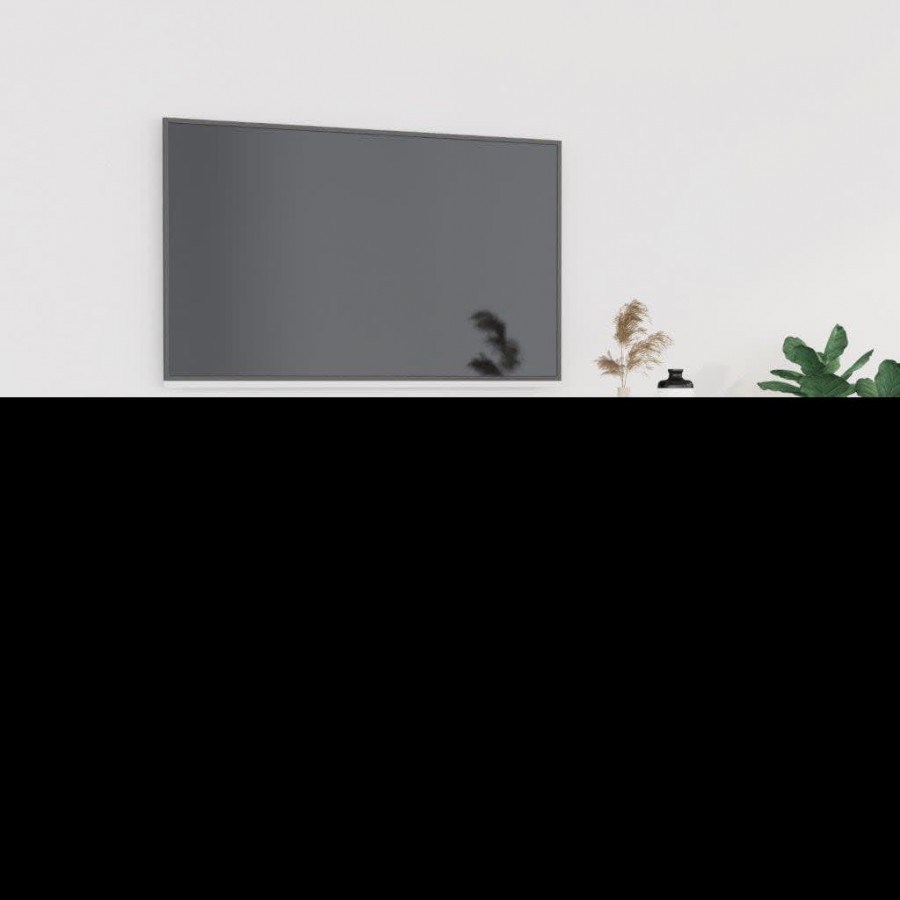 Meuble TV gris béton 102x35x45 cm bois d'ingénierie