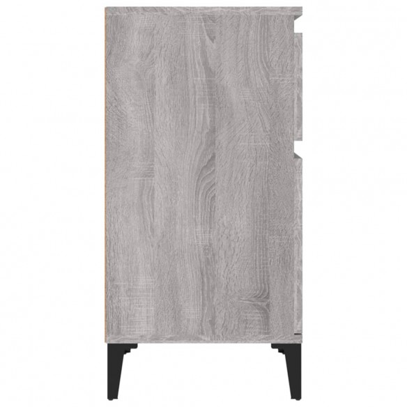 Table de chevet sonoma gris 40x35x70 cm
