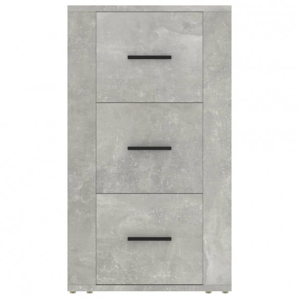 Buffet Gris béton 40x33x70 cm Bois d'ingénierie