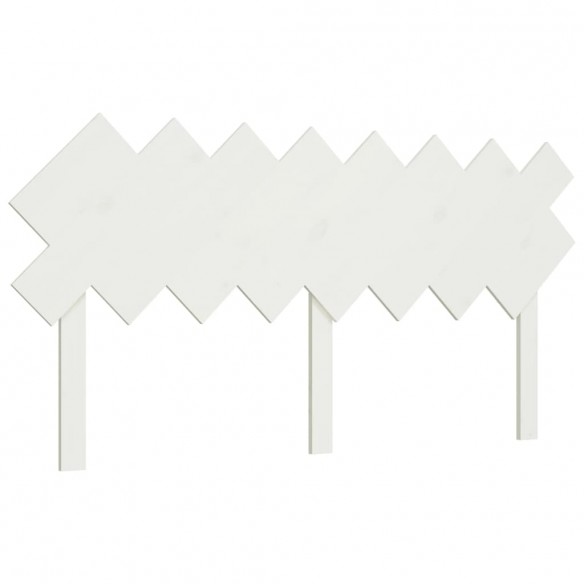 Tête de lit Blanc 159,5x3x80,5 cm Bois massif de pin