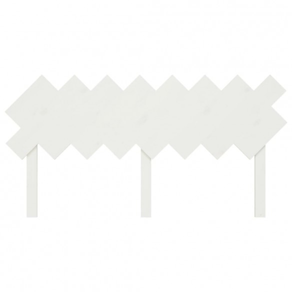 Tête de lit Blanc 159,5x3x80,5 cm Bois massif de pin