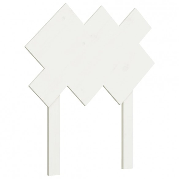 Tête de lit Blanc 72,5x3x81 cm Bois massif de pin