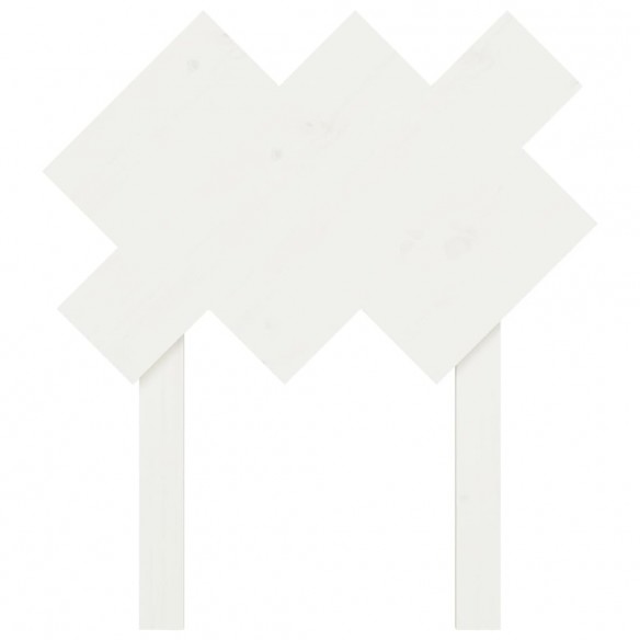 Tête de lit Blanc 72,5x3x81 cm Bois massif de pin