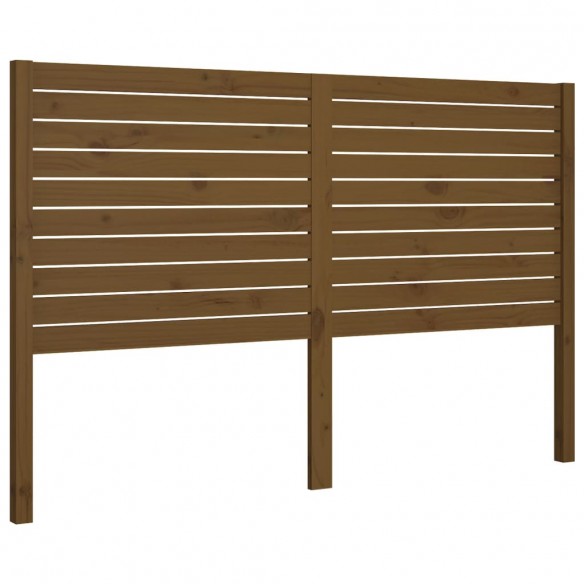 Tête de lit Marron miel 126x4x100 cm Bois massif de pin