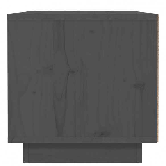 Table de chevet Gris 40x34x35 cm Bois de pin solide