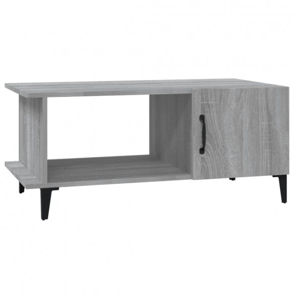 Table basse Sonoma gris 90x50x40 cm Bois d'ingénierie
