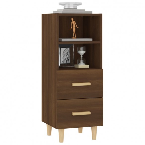 Buffet Chêne marron 34,5x34x90 cm Bois d'ingénierie