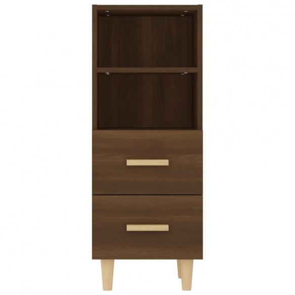 Buffet Chêne marron 34,5x34x90 cm Bois d'ingénierie