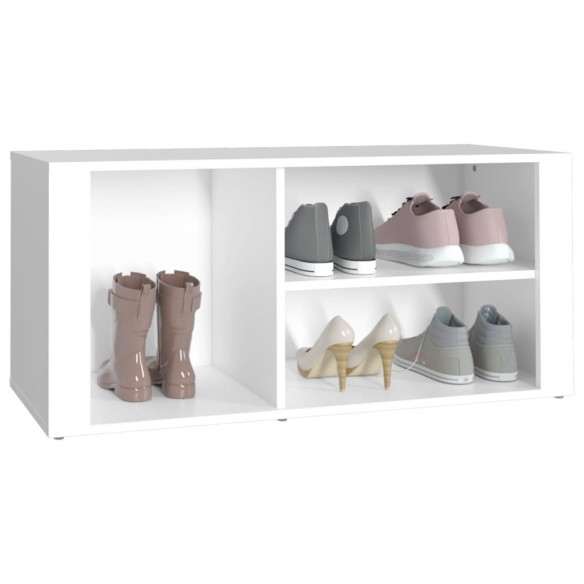 Armoire à chaussures Blanc 100x35x45 cm Bois d'ingénierie