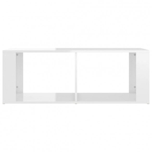 Table basse Blanc brillant 100x50x36 cm Bois d'ingénierie