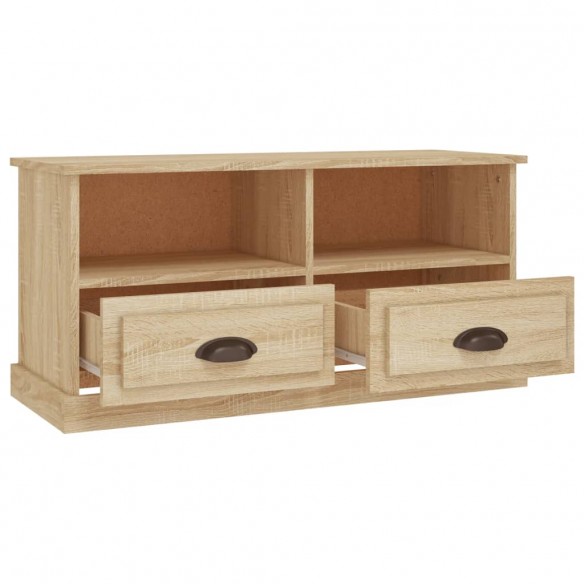 Meuble TV chêne sonoma 93x35,5x45 cm bois d'ingénierie