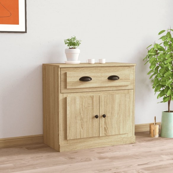 Buffet chêne sonoma 70x35,5x67,5 cm bois d'ingénierie