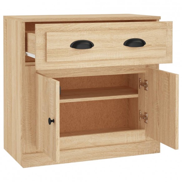 Buffet chêne sonoma 70x35,5x67,5 cm bois d'ingénierie