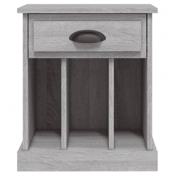 Table de chevet sonoma gris 43x36x50 cm