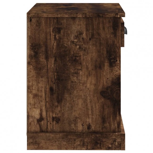 Table de chevet chêne fumé 43x36x50 cm
