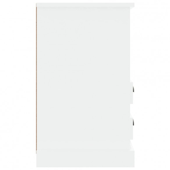 Table de chevet blanc 43x36x60 cm