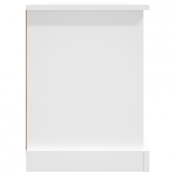 Meuble TV blanc 99,5x35,5x48 cm bois d'ingénierie