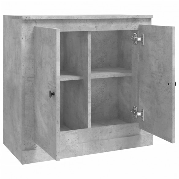 Buffet gris béton 70x35,5x67,5 cm bois d'ingénierie