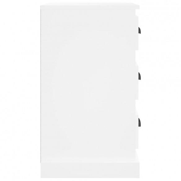 Table de chevet blanc 39x39x67 cm bois d'ingénierie