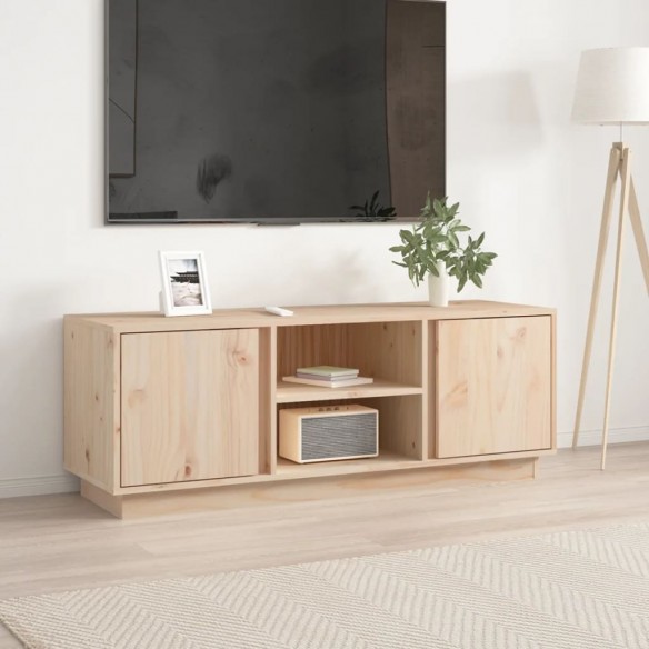 Meuble TV 110x35x40,5 cm Bois de pin massif