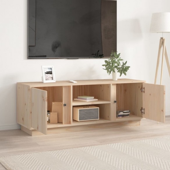 Meuble TV 110x35x40,5 cm Bois de pin massif