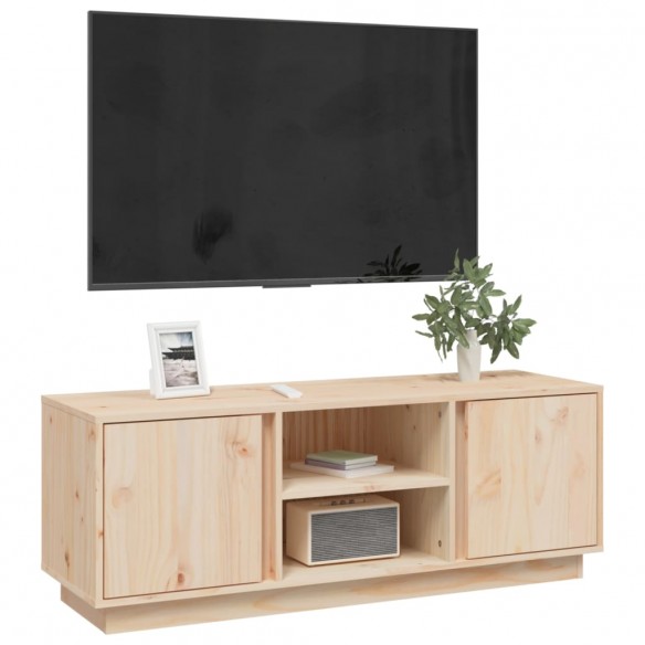 Meuble TV 110x35x40,5 cm Bois de pin massif