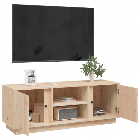 Meuble TV 110x35x40,5 cm Bois de pin massif