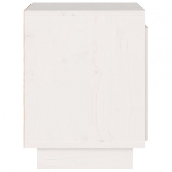 Tables de chevet 2 pcs Blanc 40x30x40 cm Bois de pin solide