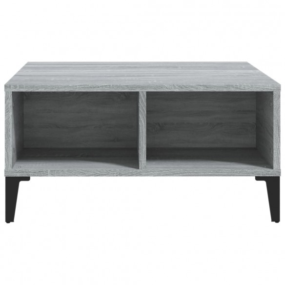Table basse Sonoma gris 60x60x30 cm Aggloméré