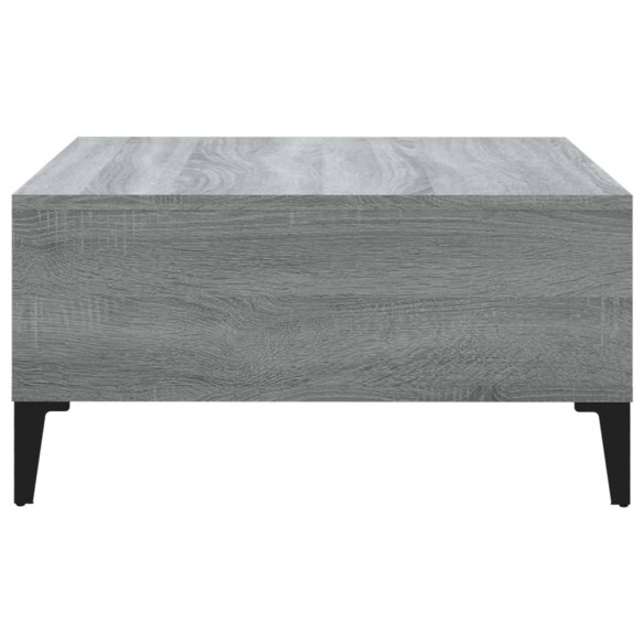 Table basse Sonoma gris 60x60x30 cm Aggloméré