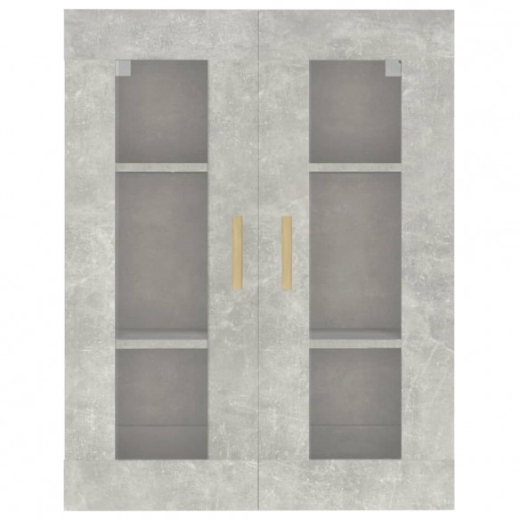 Armoire murale suspendue Gris béton 69,5x34x90 cm