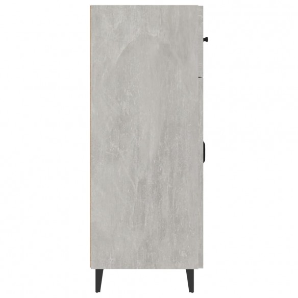 Buffet gris béton 69,5x34x90 cm bois d'ingénierie