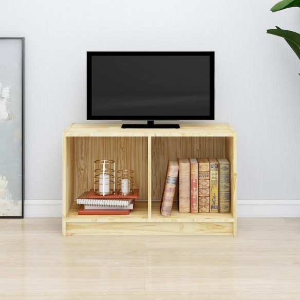 Meuble TV 70x33x42 cm bois de pin massif