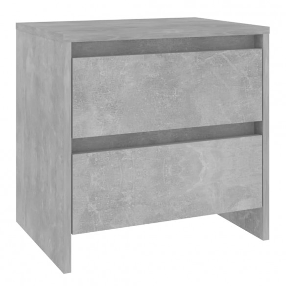 Table de chevet Gris béton 45x34,5x44,5 cm Aggloméré