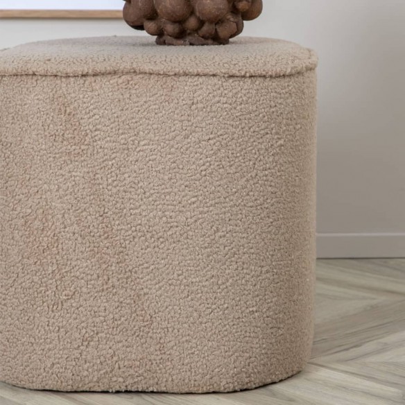 Venture Home Pouf Piff 44x44x41 cm Teddy Beige