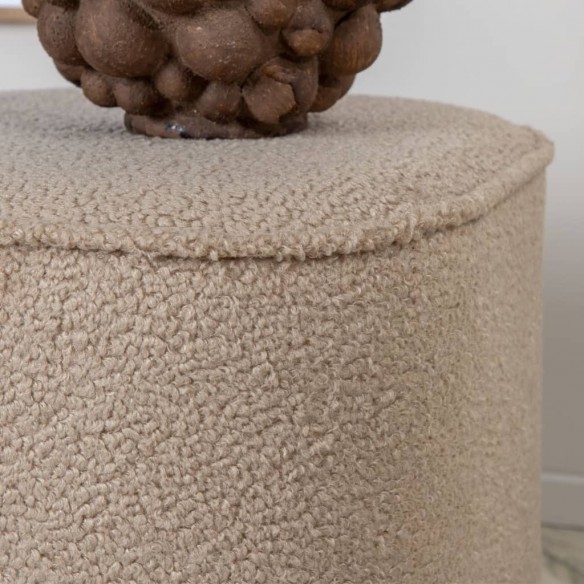 Venture Home Pouf Piff 44x44x41 cm Teddy Beige