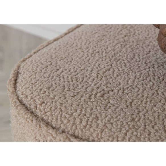 Venture Home Pouf Piff 44x44x41 cm Teddy Beige