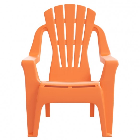 Chaises de jardin pour enfants lot de 2 orange 37x34x44 cm PP