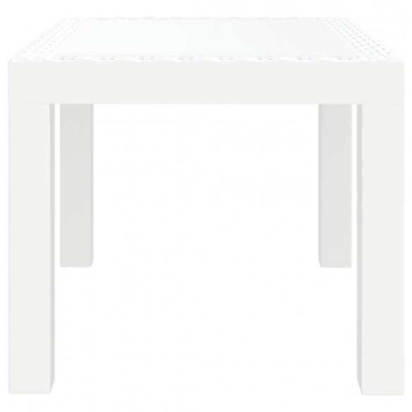 Table de jardin blanc 59x47x40 cm PP